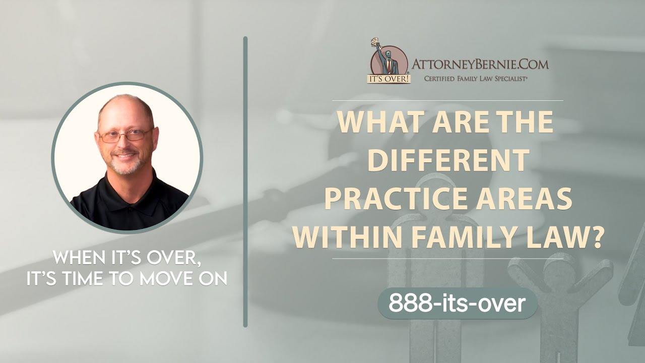 Can you provide an overview of the different areas within family law? - AttorneyBernie.com