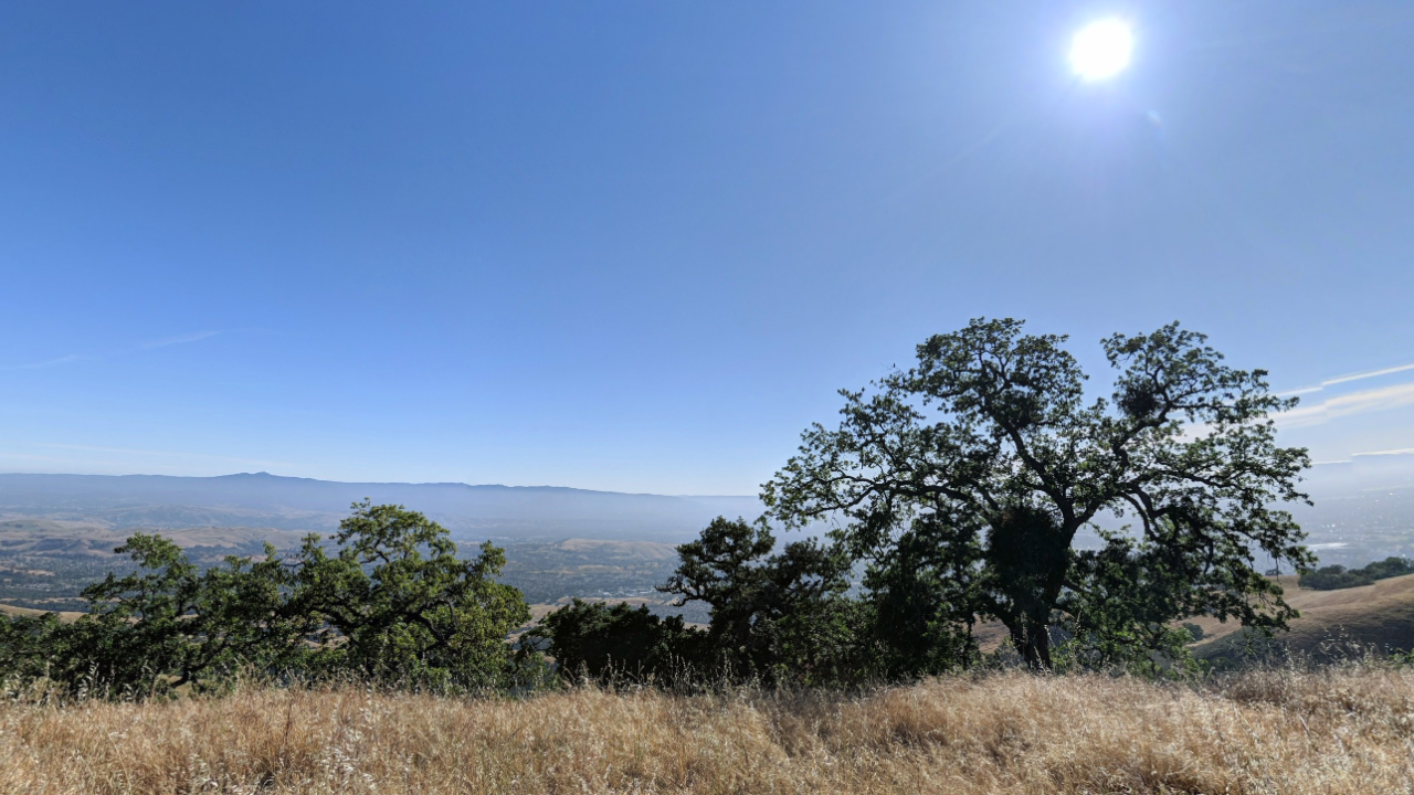 View from Joseph D. Grant County Park Santa Clara County CA